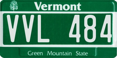 VT license plate VVL484