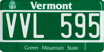 VT license plate VVL595
