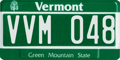 VT license plate VVM048