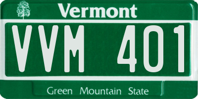 VT license plate VVM401