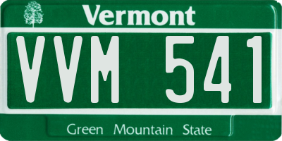 VT license plate VVM541