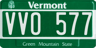 VT license plate VVO577