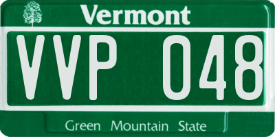 VT license plate VVP048