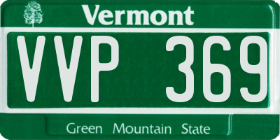 VT license plate VVP369