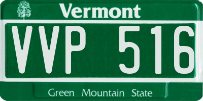 VT license plate VVP516