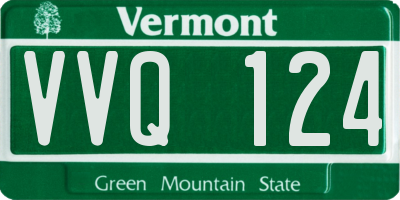 VT license plate VVQ124