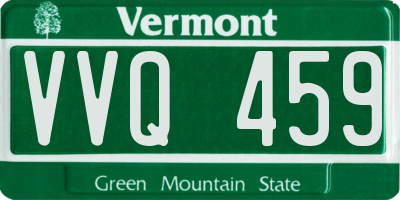 VT license plate VVQ459