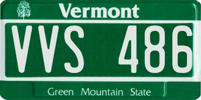 VT license plate VVS486
