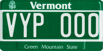 VT license plate VYP000