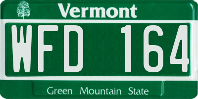 VT license plate WFD164