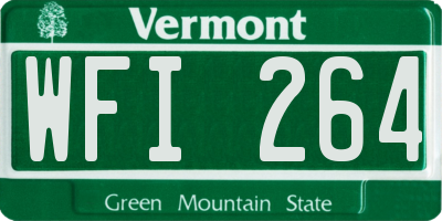 VT license plate WFI264