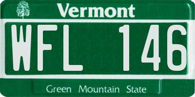 VT license plate WFL146