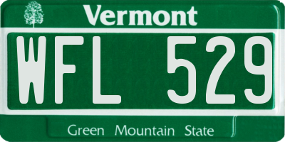 VT license plate WFL529