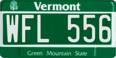 VT license plate WFL556
