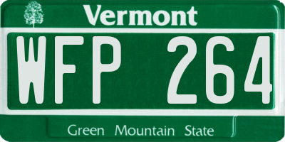 VT license plate WFP264
