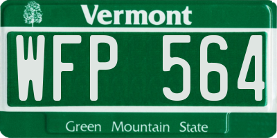 VT license plate WFP564