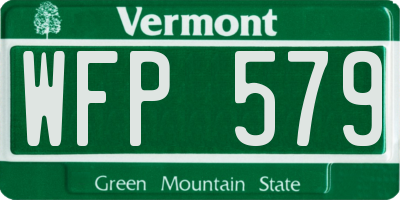 VT license plate WFP579