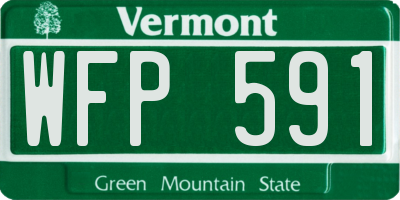 VT license plate WFP591
