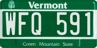 VT license plate WFQ591