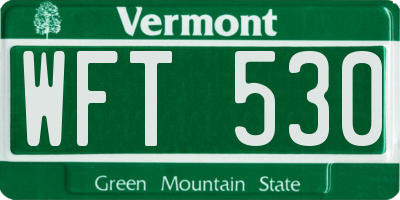 VT license plate WFT530