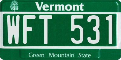 VT license plate WFT531