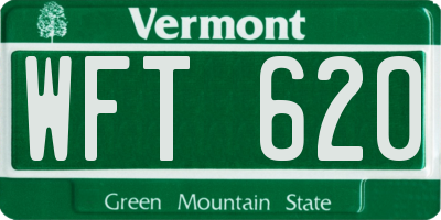 VT license plate WFT620