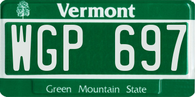 VT license plate WGP697