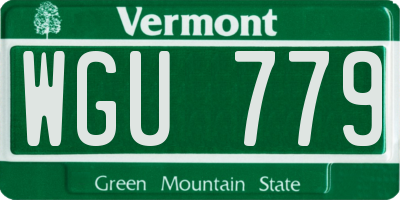 VT license plate WGU779
