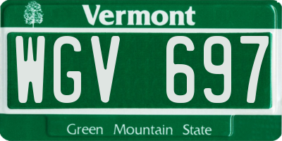 VT license plate WGV697