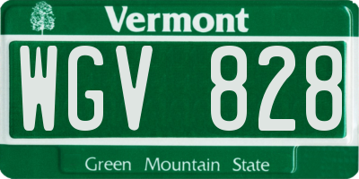 VT license plate WGV828