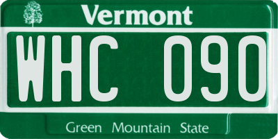 VT license plate WHC090