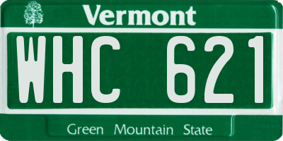 VT license plate WHC621