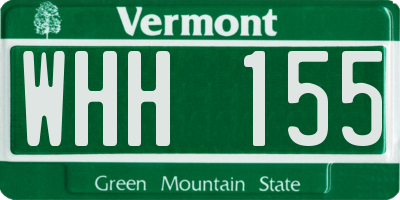 VT license plate WHH155