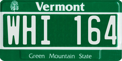 VT license plate WHI164