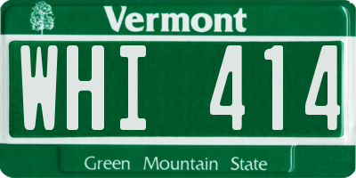 VT license plate WHI414