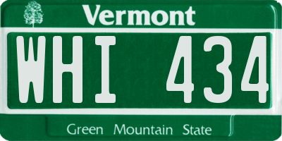 VT license plate WHI434