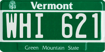 VT license plate WHI621