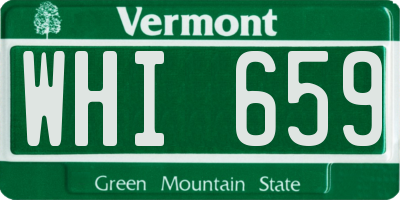 VT license plate WHI659