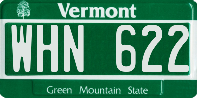 VT license plate WHN622