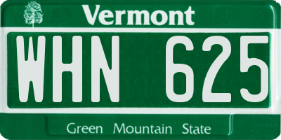 VT license plate WHN625