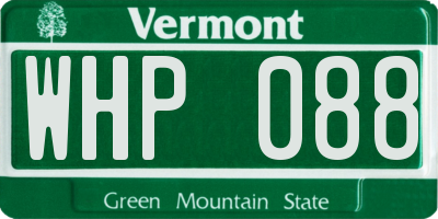 VT license plate WHP088