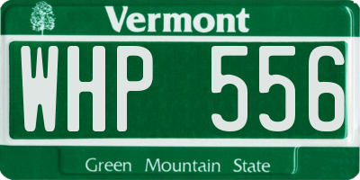 VT license plate WHP556