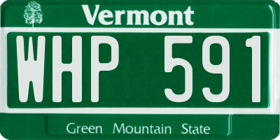 VT license plate WHP591