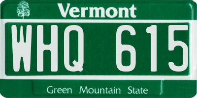 VT license plate WHQ615