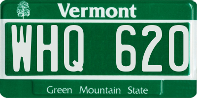 VT license plate WHQ620