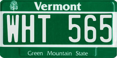 VT license plate WHT565