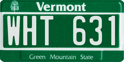 VT license plate WHT631