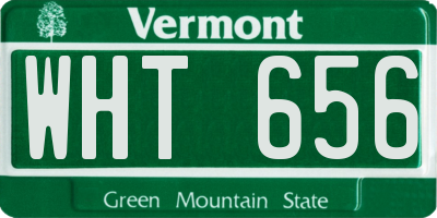 VT license plate WHT656