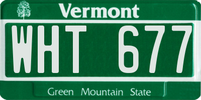 VT license plate WHT677