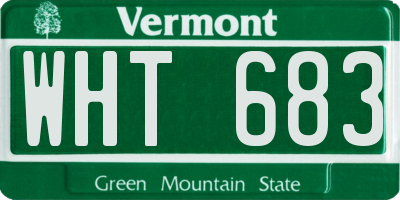 VT license plate WHT683